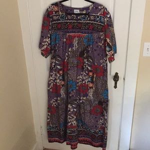 Colorful full length dress